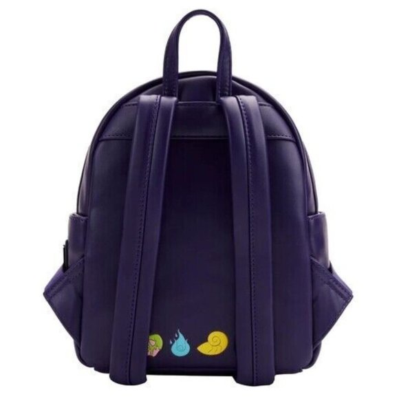 Loungefly Disney Villains Triple Pocket GLOW IN THE DARK Mini Backpack NWT main image 6